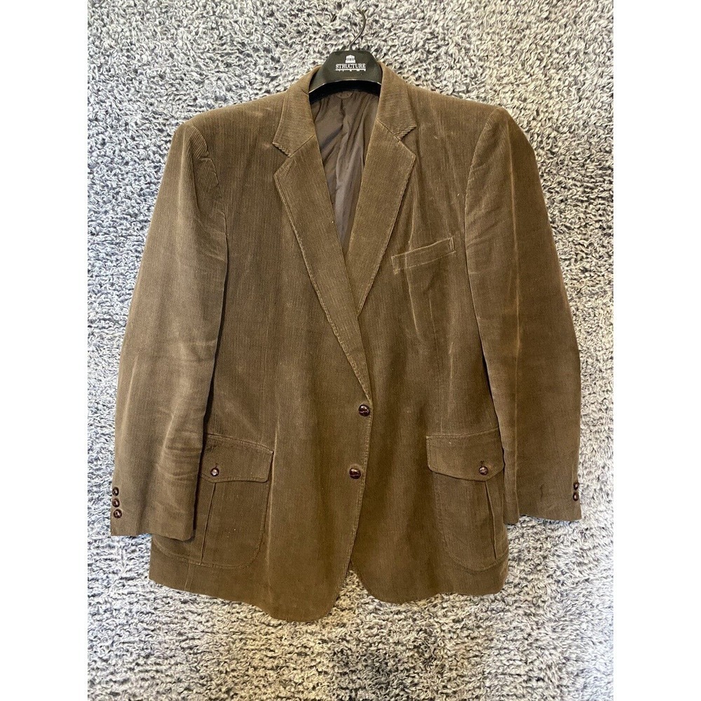 Vintage Sears The Men's Store Green /khaki Corduroy Sport Coat Blazer Jacket 50